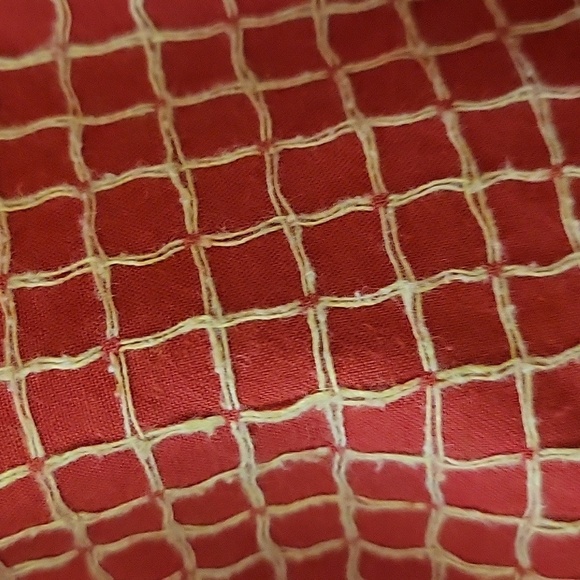 Embroidered Red Polka Dot Mini Dress Cap Sleeve Waist Tie Buttons XS Small - Picture 5 of 6